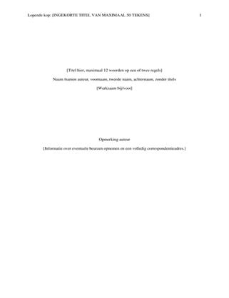 Rapport de style APA (6e édition) Rapport de style APA (6e édition)