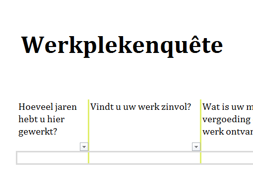Werkplekenquête Werkplekenquête