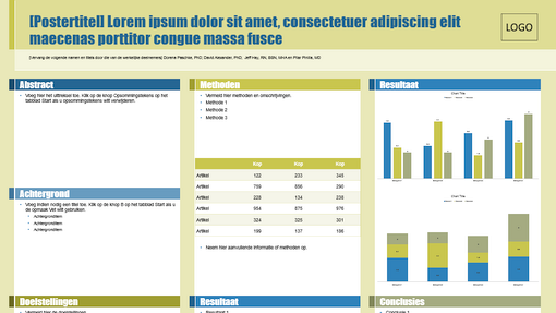 Poster (blauw en groen ontwerp) Poster (blauw en groen ontwerp)