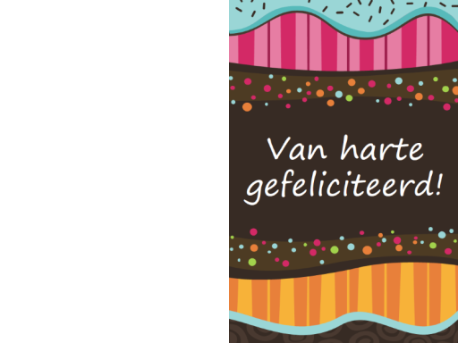 Verjaardagskaart - stippen en strepen (kinderen, dubbelgevouwen) Verjaardagskaart - stippen en strepen (kinderen, dubbelgevouwen)