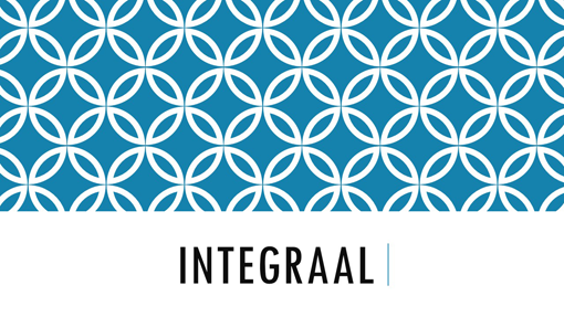 Integraal Integraal