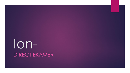 Ion-directiekamer Ion-directiekamer
