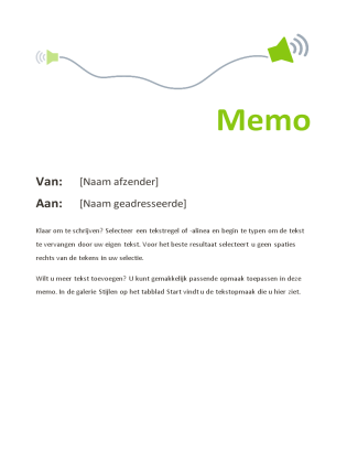 Vertrouwelijke memo  Office Templates