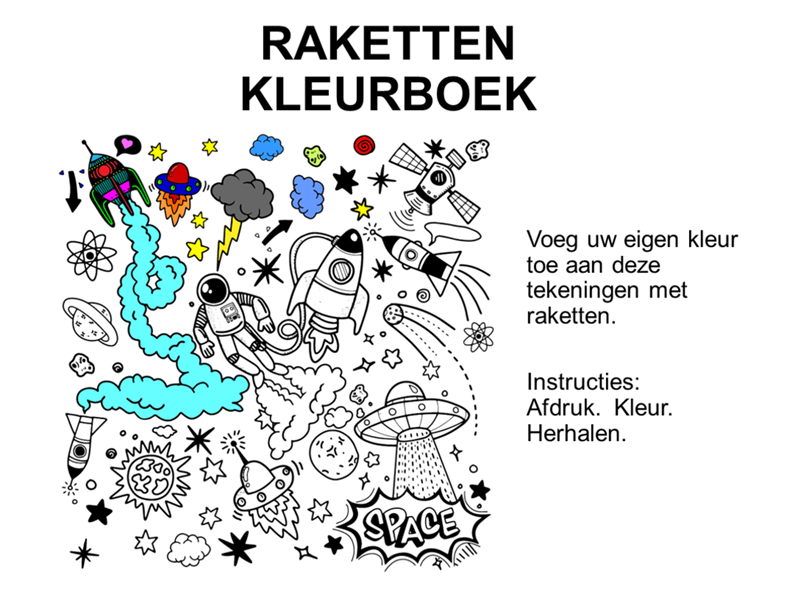 Raketten kleurboek Raketten kleurboek