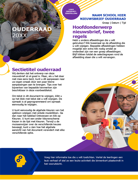 Nieuwsbrief voor ouderraad Nieuwsbrief voor ouderraad