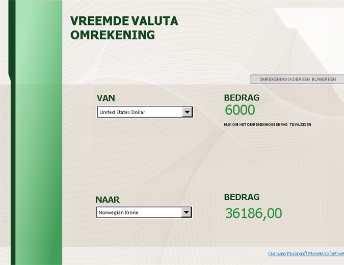 Valutaomrekening Valutaomrekening