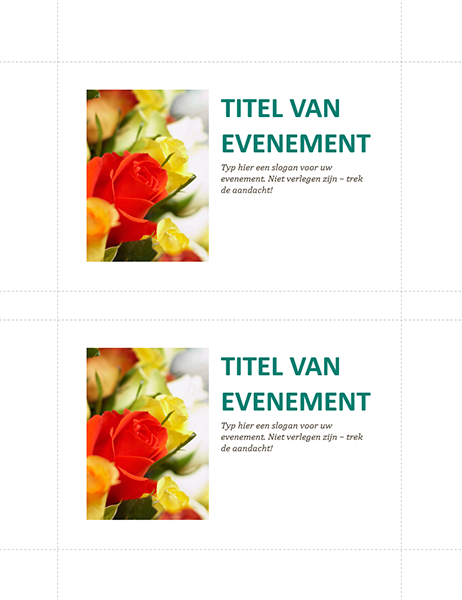 Briefkaarten voor bedrijfsevenement (2 per pagina) Briefkaarten voor bedrijfsevenement (2 per pagina)