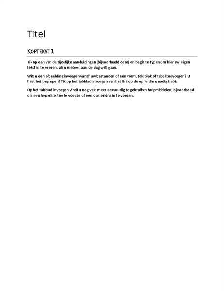 Rapportontwerp (leeg) Rapportontwerp (leeg)