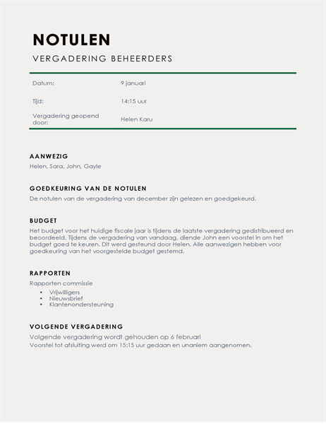 Notulen vergadering ouderraad Notulen vergadering ouderraad