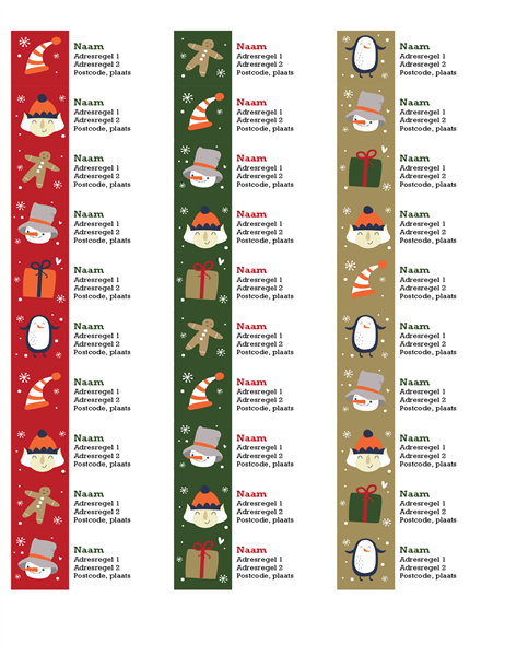 Adresetiketten (ontwerp Kerstgedachte, 30 per pagina, compatibel met Avery 5160) Adresetiketten (ontwerp Kerstgedachte, 30 per pagina, compatibel met Avery 5160)