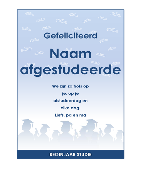 Flyer voor felicitaties van afgestudeerden (ontwerp Eindexamenfeest) Flyer voor felicitaties van afgestudeerden (ontwerp Eindexamenfeest)