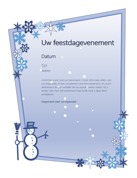 Folder feestdagevenement in de winter Folder feestdagevenement in de winter