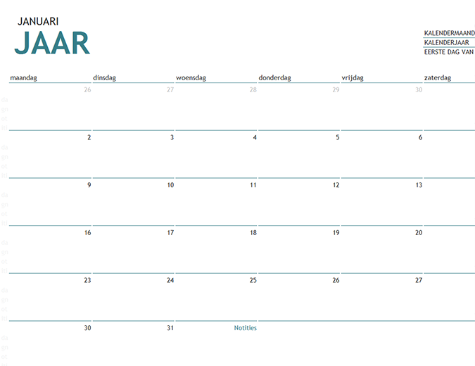 Kalender Indonesia 2020: Kalender 2020 Met Weeknummers Pdf