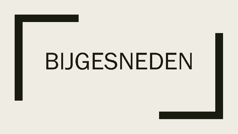 Bijsnijden Bijsnijden