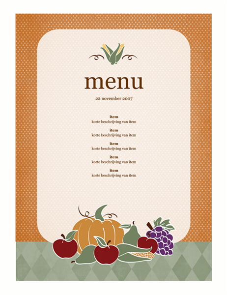 Menu (oogstontwerp) Menu (oogstontwerp)