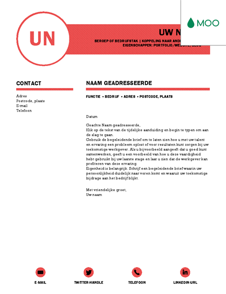 Verzorgde sollicitatiebrief, ontworpen door MOO Verzorgde sollicitatiebrief, ontworpen door MOO