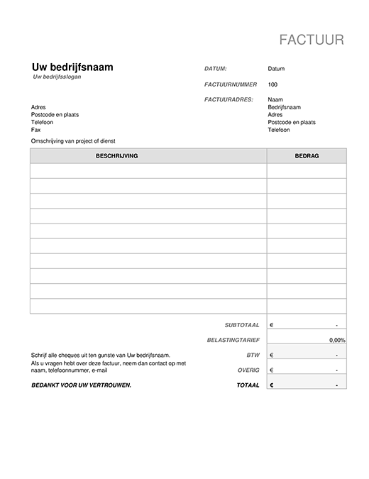 Factuur