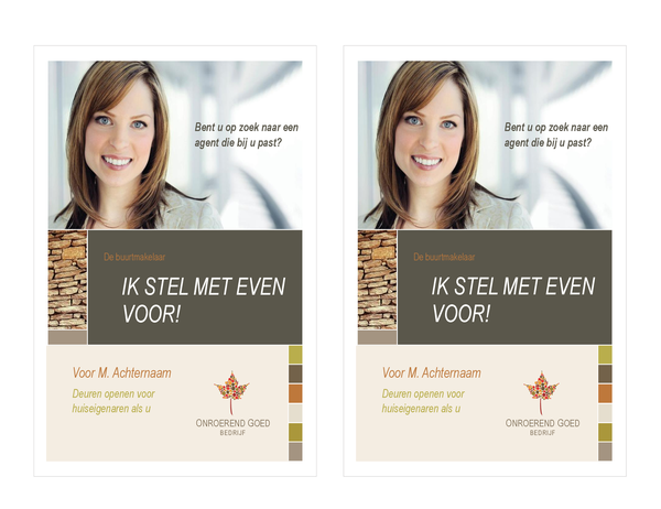 Aankondiging voor makelaardij (2 per pagina) Aankondiging voor makelaardij (2 per pagina)