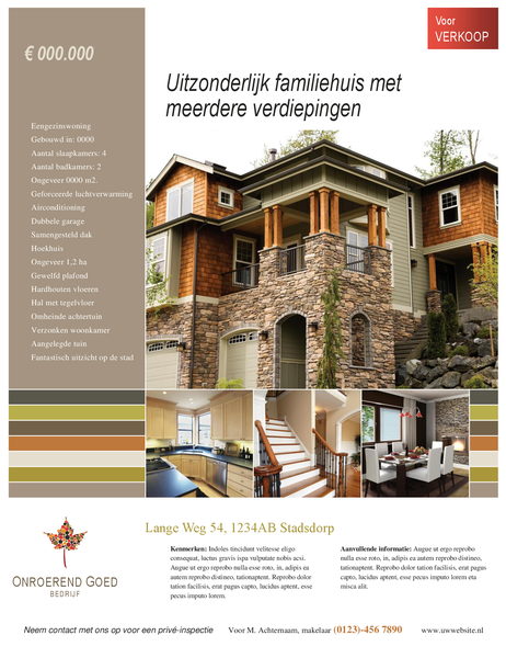 Folder onroerend goed Folder onroerend goed