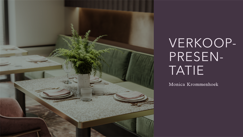 Verkooppresentatie voor restaurants Verkooppresentatie voor restaurants