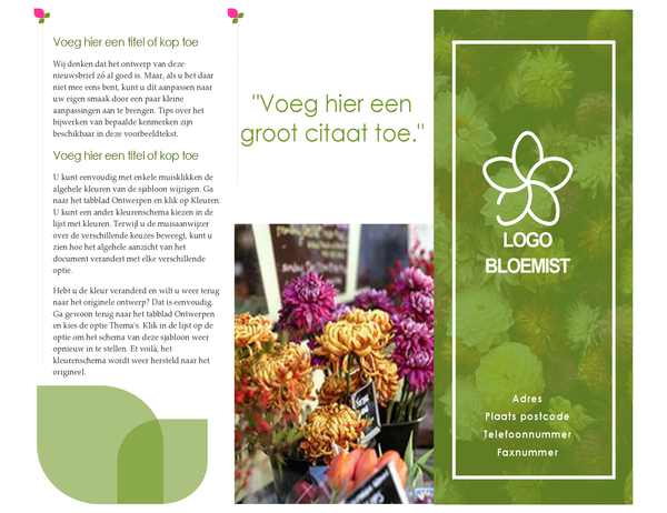 Bloemistbrochure Bloemistbrochure