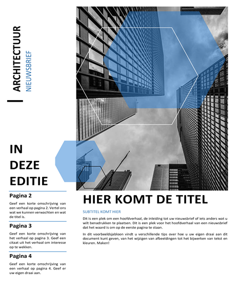 Nieuwsbrief Architectuur Nieuwsbrief Architectuur
