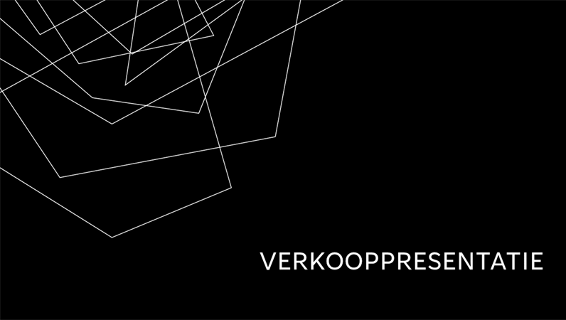 Minimalistische verkooppresentatie Minimalistische verkooppresentatie