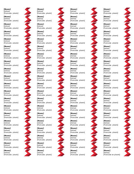 Vetgedrukte etiketten (80 per pagina) Vetgedrukte etiketten (80 per pagina)