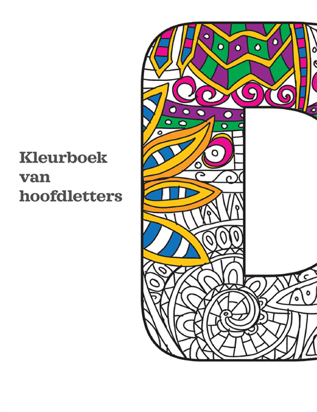 Hoofdletterkleurboek Hoofdletterkleurboek