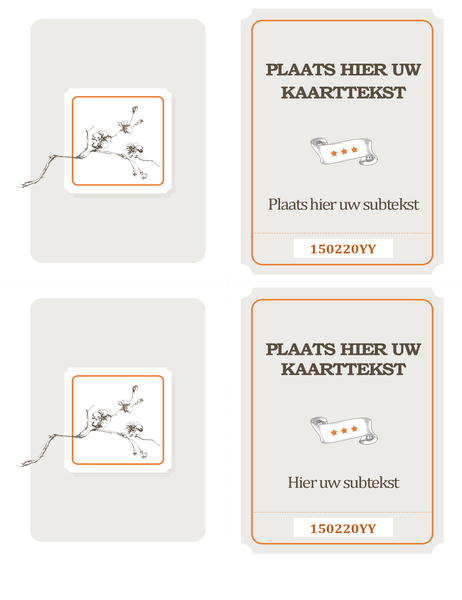 Kaart met perkamentrol voor elke gelegenheid Kaart met perkamentrol voor elke gelegenheid