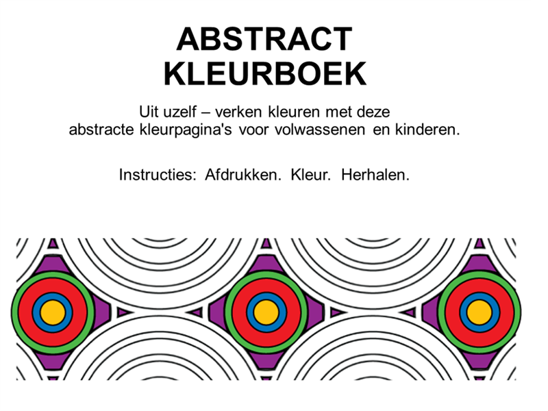 Abstract kleurboek Abstract kleurboek