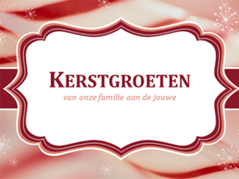 Kerstkaarten met zuurstokmotief (2 per pagina) Kerstkaarten met zuurstokmotief (2 per pagina)