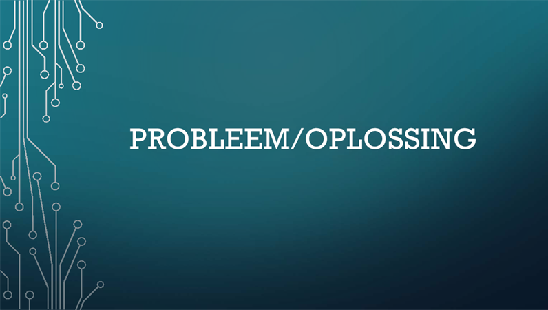 Probleemoplossingscyclus Probleemoplossingscyclus