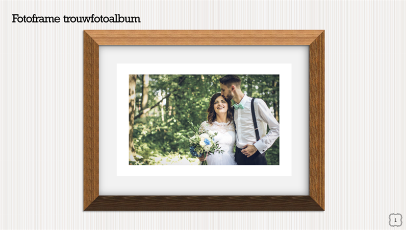 Fotoframe trouwfotoalbum Fotoframe trouwfotoalbum