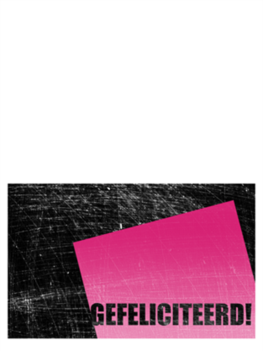 Verjaardagskaart, bekraste achtergrond (roze, zwart, in tweeën gevouwen) Verjaardagskaart, bekraste achtergrond (roze, zwart, in tweeën gevouwen)