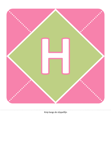 Het is een meisje (spandoek met roze, paars, groen) Het is een meisje (spandoek met roze, paars, groen)