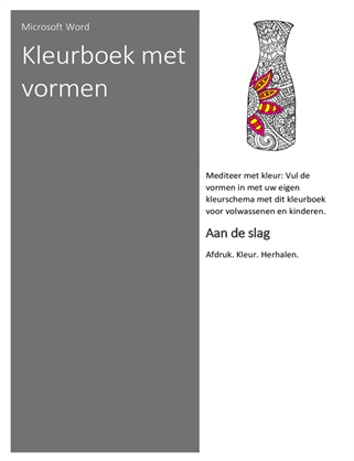 Kleurboek met vormen Kleurboek met vormen