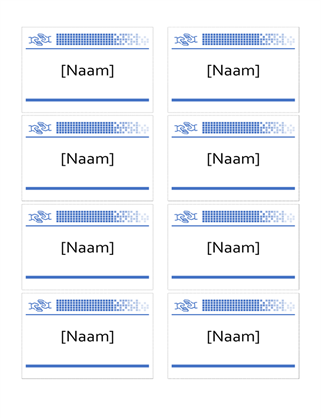 Naambadges van vrijwilligers met handen Naambadges van vrijwilligers met handen