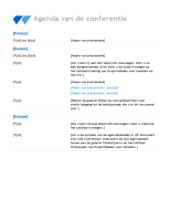 Agenda van zakelijke vergadering (oranje ontwerp)  Office Templates
