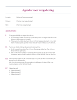 Agenda voor vergaderingen  Office Templates