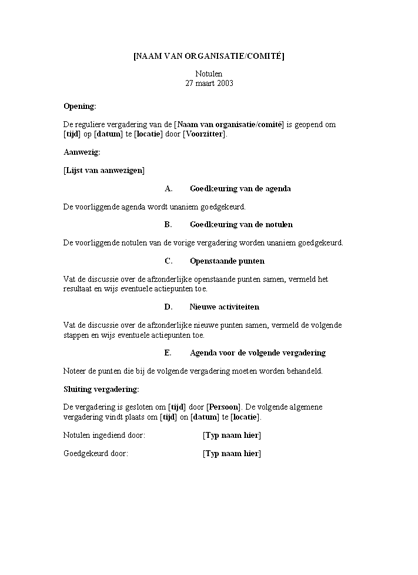 Notulen  Office.com