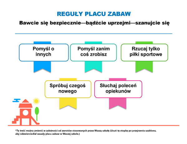 Reguły placu zabaw Reguły placu zabaw