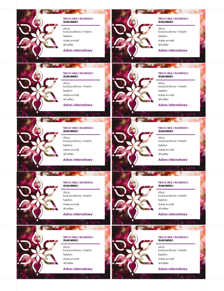 Wizytówka programu Lotus Wizytówka programu Lotus