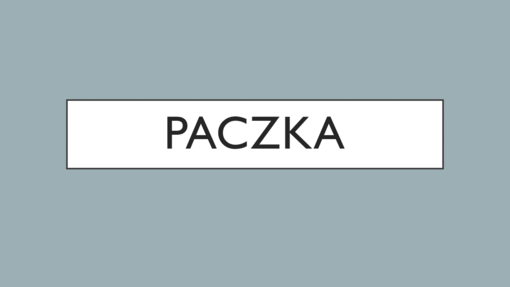 Paczka Paczka