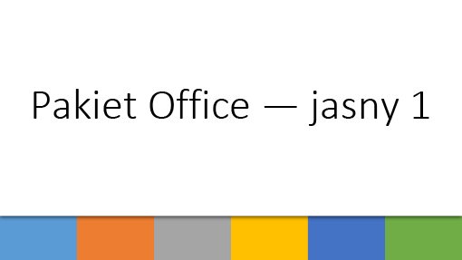 Pakiet Office — jasny 1