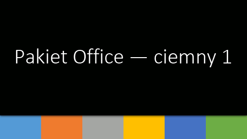 Pakiet Office — ciemny 1