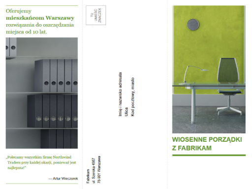 Trzyszpaltowa broszura firmowa (projekt zielono-czarny) Trzyszpaltowa broszura firmowa (projekt zielono-czarny)
