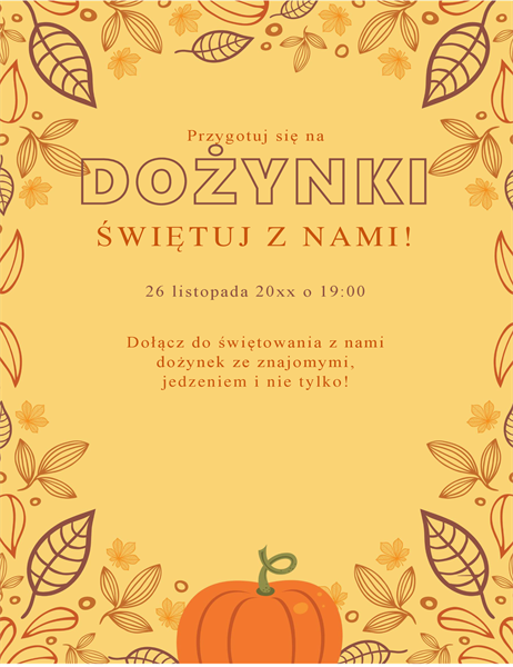 Ulotka jesienna Ulotka jesienna