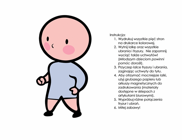 Papierowe lalki (dla dziewczynki, zestaw 1) Papierowe lalki (dla dziewczynki, zestaw 1)