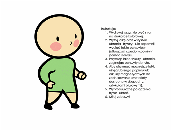 Papierowe lalki (dla chłopca, zestaw 3) Papierowe lalki (dla chłopca, zestaw 3)